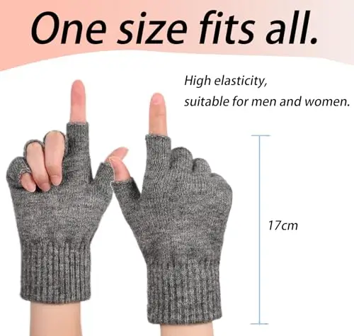 BEIRCOIN Guanti Uomo Grigio 3503909 miniatura 3