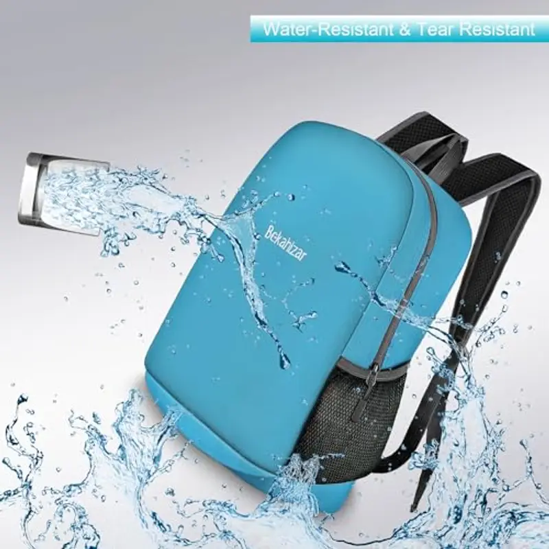 Bekahizar 20L Zaino Leggero ultra Zainetto Impermeabile per uomini, donne, bambini, Hiking, sport, viaggio, arrampicata-blu miniatura 2