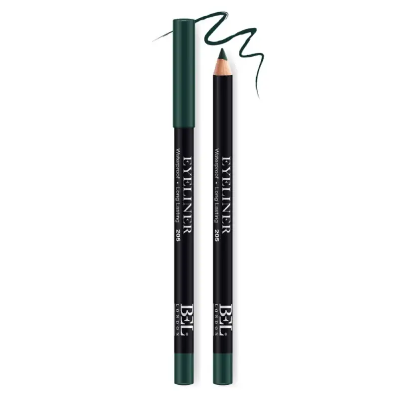 Olio Vegetale Idrogenato, Impermeabile, Colore, Lunga Durata, Eyeliner in Matita Gel 205, Verde,0,78