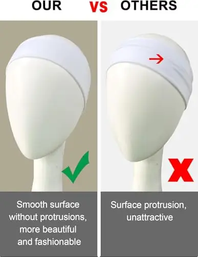 BELEVO Fascia Capelli Donna, 6 Pezzi Elastica Assorbente Headband Sport Yoga Accessori Per Capelli Uomo miniatura 3