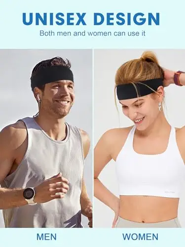 BELEVO Fasce per capelli Uomo Nero 2694424 miniatura 2