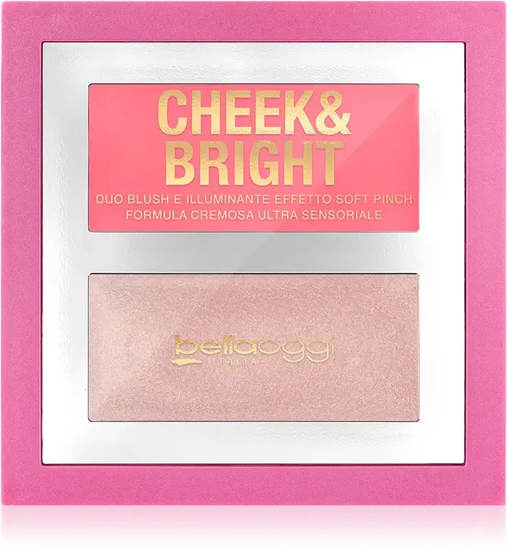 Bellaoggi Cheek & Bright Blush E Illuminante Colore Pink Shy 5 G
