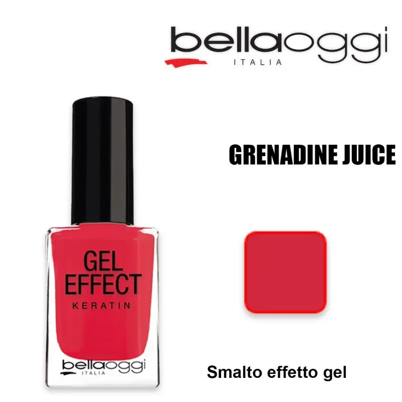 Gel effect keratin smalto effetto gel con cheratina granadine juice