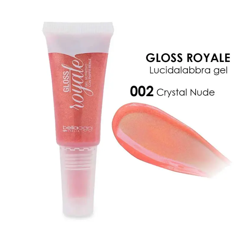 gloss royale lucidalabbra gel con pappa reale crystal nude 002