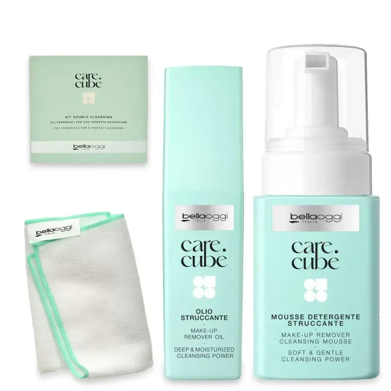 kit doppia detersione olio/mousse