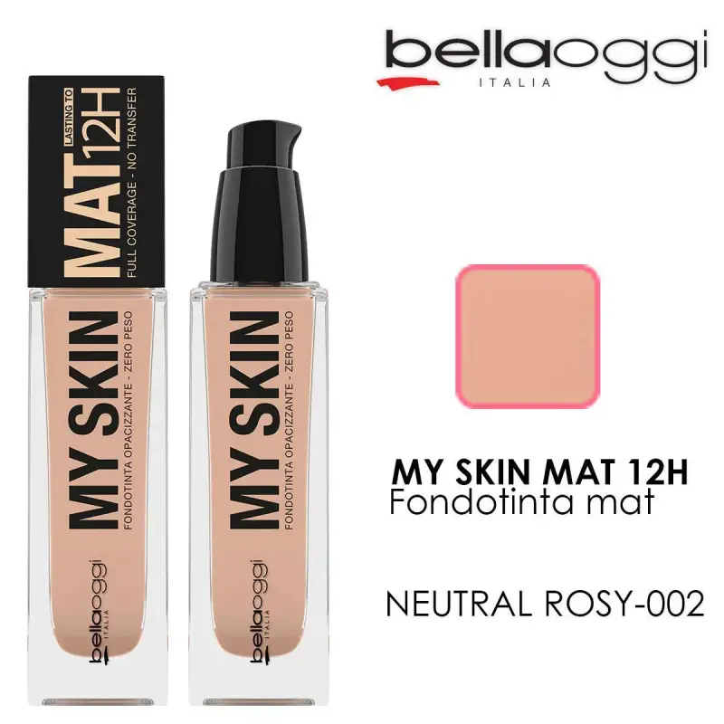My skin mat 12h fondotinta mattificante neutro rosato