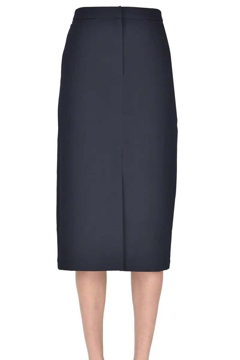 Gonna a tubino Blu Marino