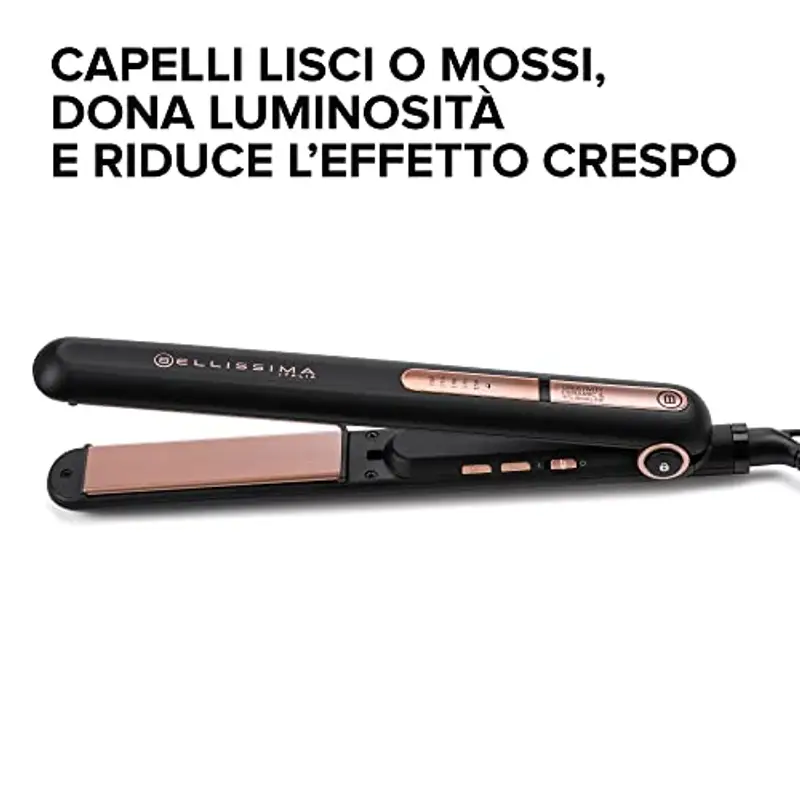 Bellissima Imetec Creativity Ceramic & Tourmaline, Piastra Per Capelli, Liscio O Mosso, Rivestimento In Ceramica E miniatura 2