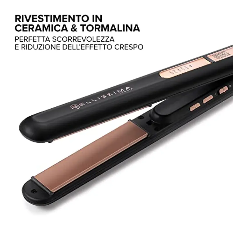 Bellissima Imetec Creativity Ceramic & Tourmaline, Piastra Per Capelli, Liscio O Mosso, Rivestimento In Ceramica E miniatura 3