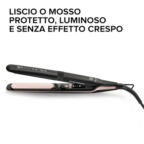 Bellissima Imetec Creativity Ion, Piastra per Capelli Lisci o Mossi, Ionizzatore, Rivestimento Ceramica Diamond e miniatura 2