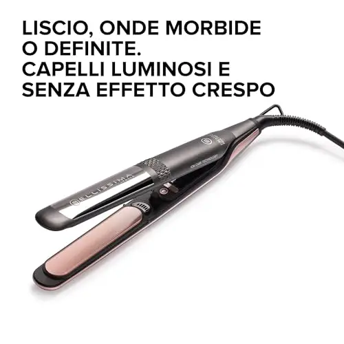 Bellissima Imetec Creativity Multistyle, Piastra per Capelli Lisci o Mossi, Rivestimento ceramica, Particelle Diamante miniatura 2