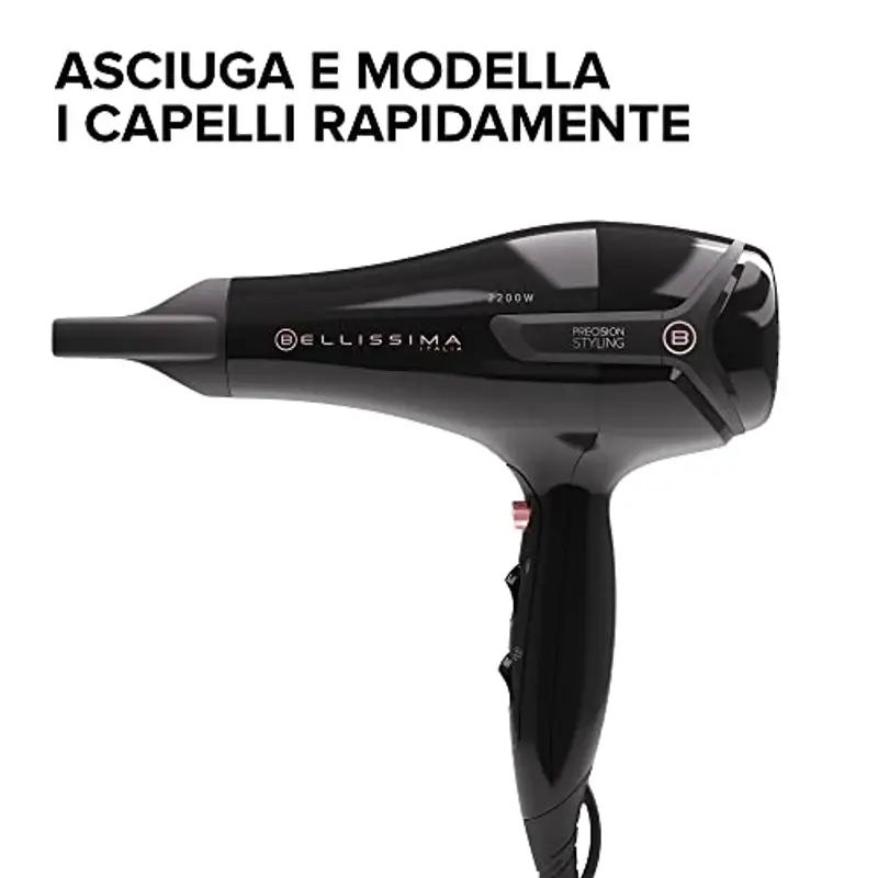 Bellissima Imetec S9 2300 – Asciugacapelli Rapido per Styling Facile – 2200W con Beccuccio Concentratore miniatura 2