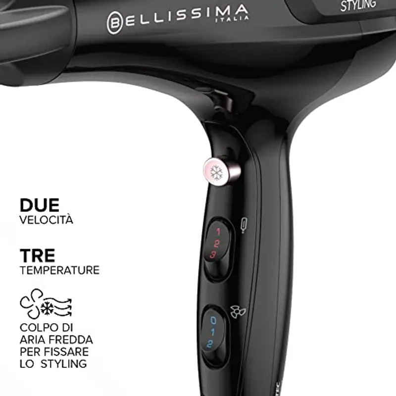 Bellissima Imetec S9 2300 – Asciugacapelli Rapido per Styling Facile – 2200W con Beccuccio Concentratore miniatura 3