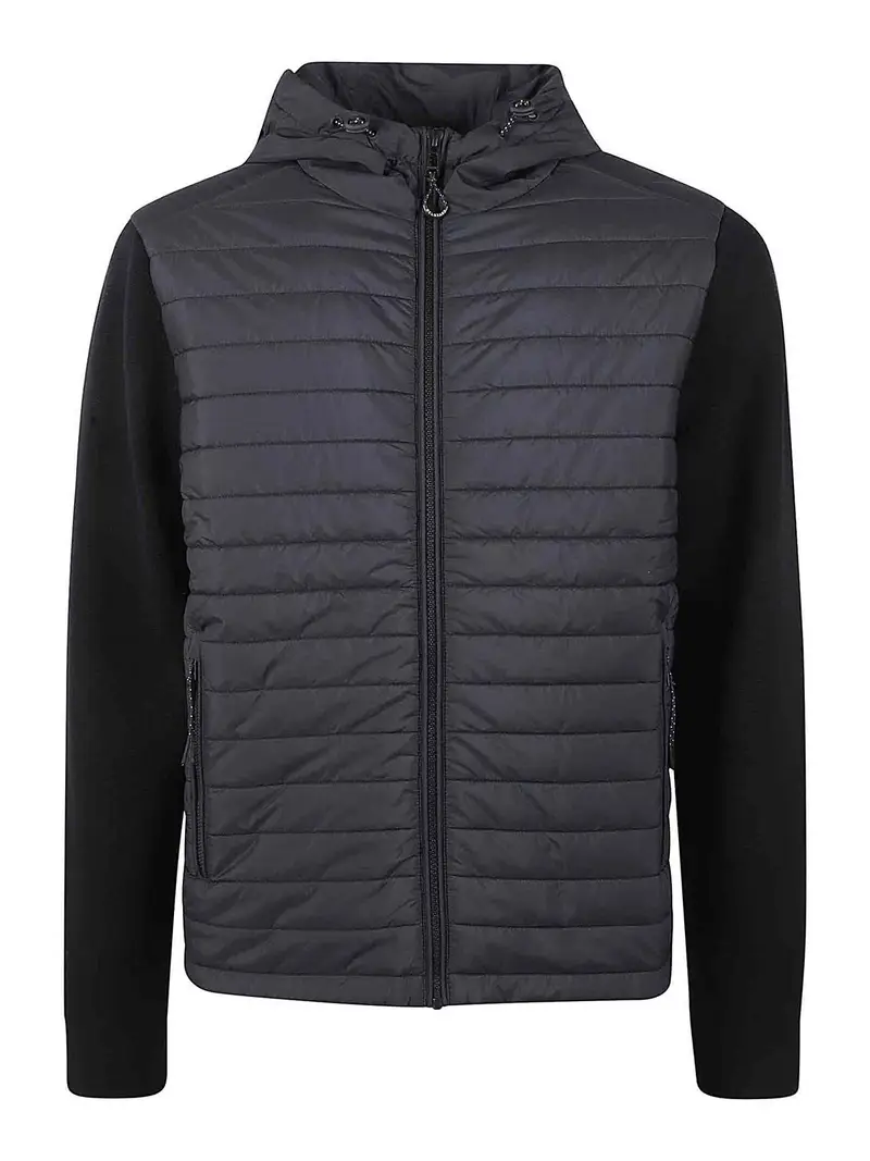 Giubbotto imbottito in maglia Nero