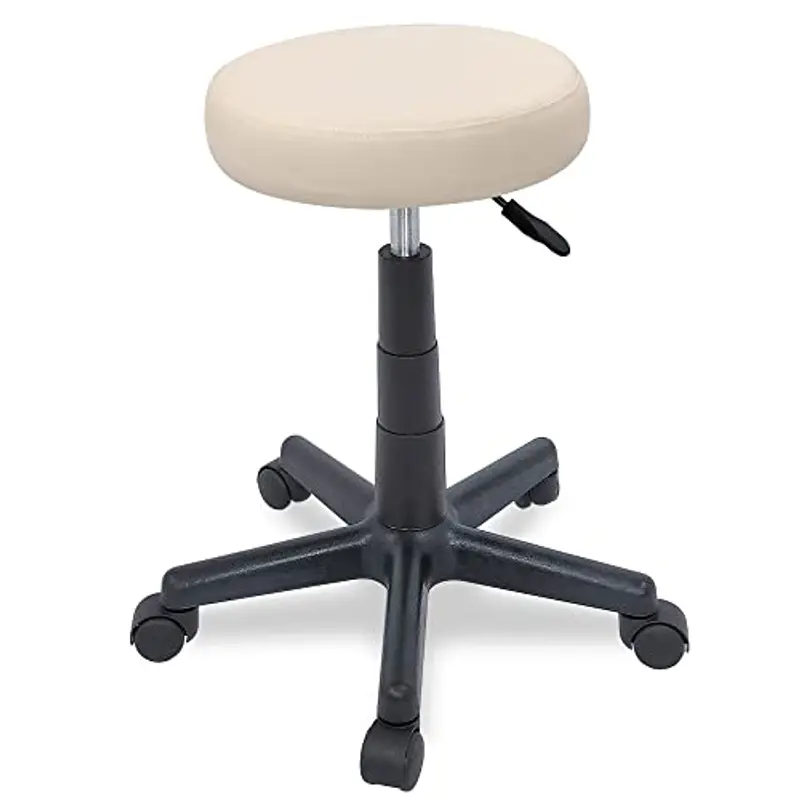 Beltom® Sgabello SGABELLI Pedicure Manicure Massaggio per CASA Salotto Studio Estetista Massaggi Tatuaggi Tattoo Fisioterapia FISIOTERAPISTA - Panna miniatura 3