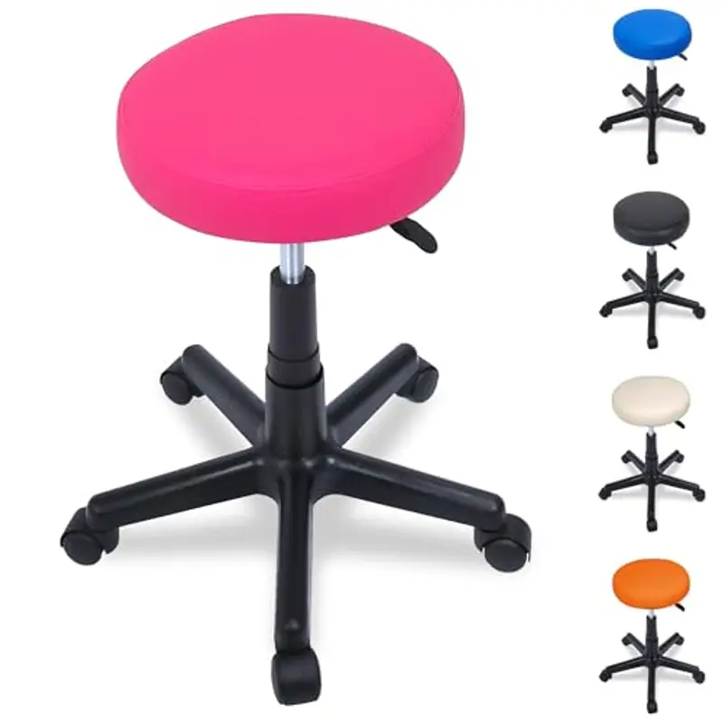 Beltom® Sgabello SGABELLI Pedicure Manicure Massaggio per CASA Salotto Studio Estetista Massaggi Tatuaggi Tattoo Fisioterapia FISIOTERAPISTA - Rosa