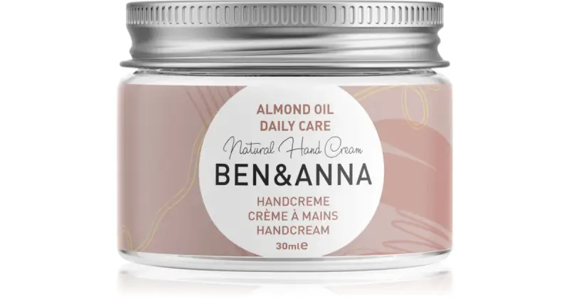 BEN&ANNA Natural Daily Care crema per le mani con olio di mandorle 30 ml