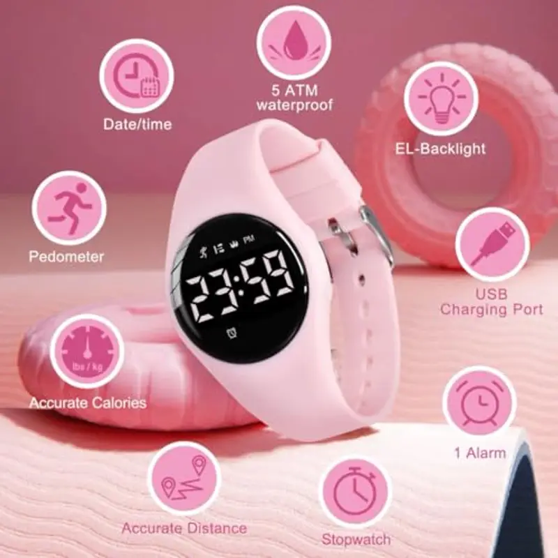 BEN NEVIS Orologio Bambini, Orologio da Polso Sportivo Digitale con Sveglia, Calorie, Contapassi, Regalo di Compleanno per Ragazzi e Ragazze 5-15 Anni miniatura 3