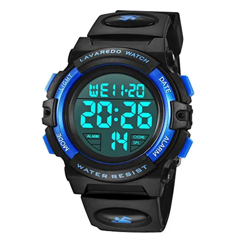 BEN NEVIS Orologio da Polso Orologi Sport per Bambini Digitale Multifunzione Impermeabile LED Luce Allarme Calendario Data con Cinturino in Silicone Blu
