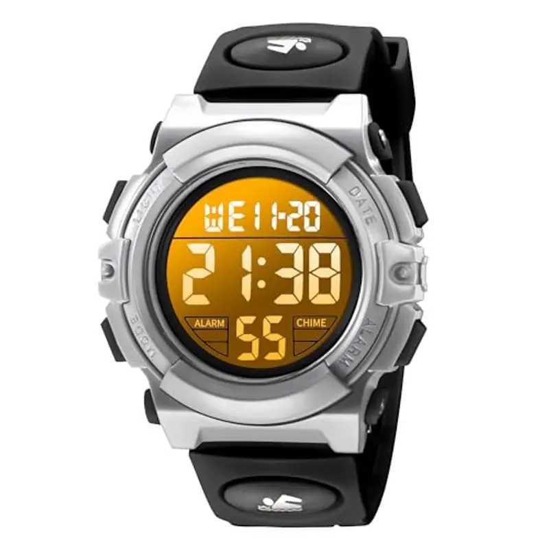 BEN NEVIS Orologio da Polso Orologi Sport per Bambini Digitale Multifunzione Impermeabile LED Luce Allarme Calendario Data con Cinturino in Silicone Blu