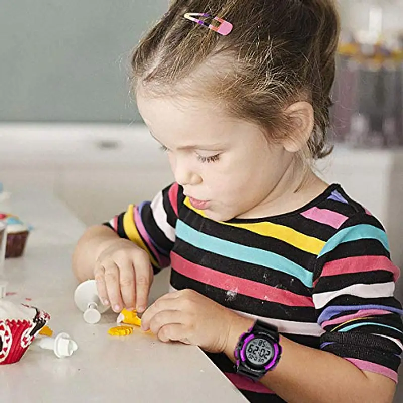 BEN NEVIS Orologio da Polso Orologi Sport per Bambini Digitale Multifunzione Impermeabile LED Luce Allarme Calendario Data con Cinturino in Silicone Blu miniatura 2