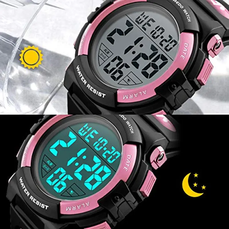 BEN NEVIS Orologio da Polso Orologi Sport per Bambini Digitale Multifunzione Impermeabile LED Luce Allarme Calendario Data con Cinturino in Silicone Blu miniatura 3