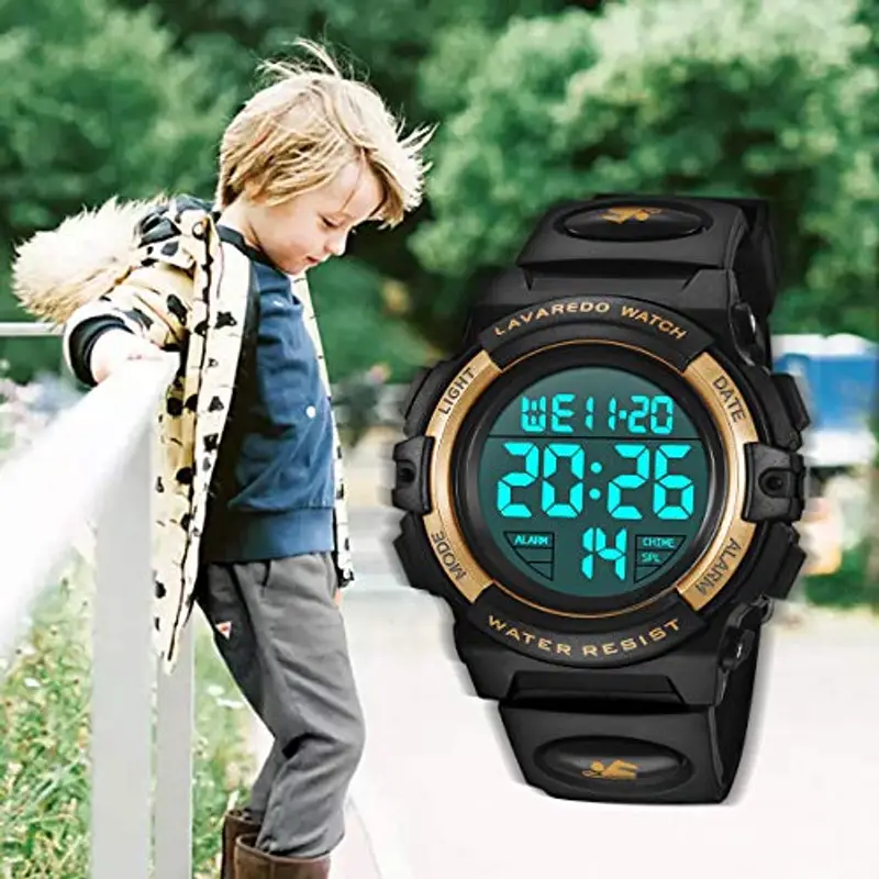 BEN NEVIS Orologio da Polso Orologi Sport per Bambini Digitale Multifunzione Impermeabile LED Luce Allarme Calendario Data con Cinturino in Silicone Blu miniatura 2