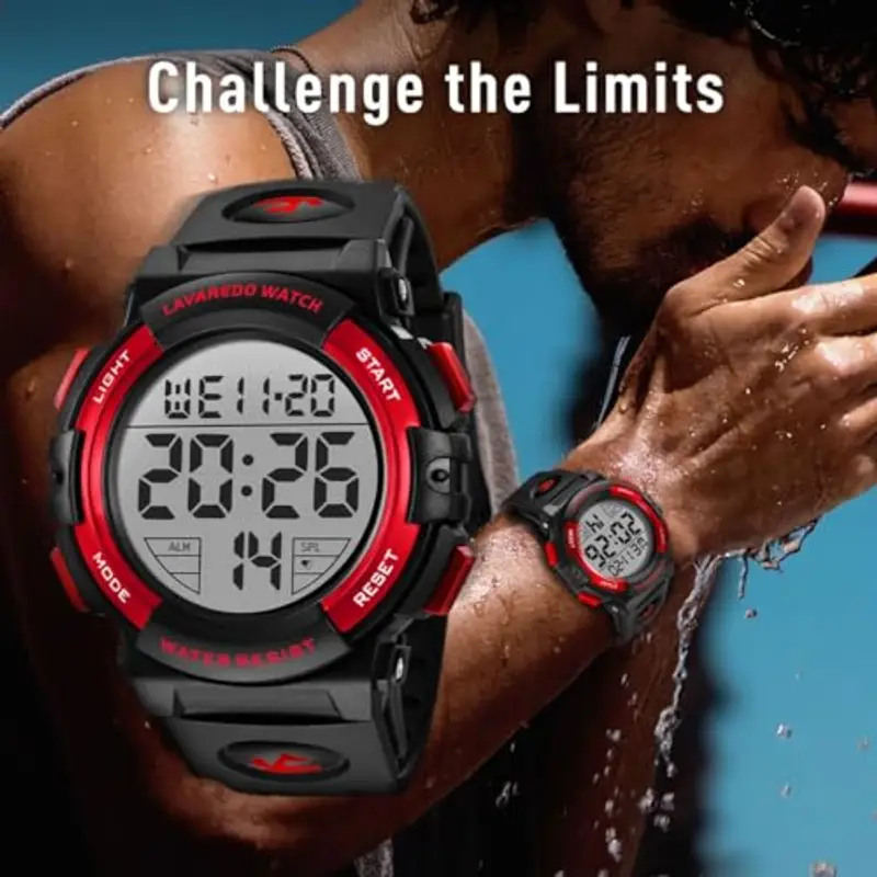 BEN NEVIS Orologio Digitale da Uomo Orologio Sportivo Militare 5ATM Impermeabile Cronografo Militare Orologio da Polso miniatura 2