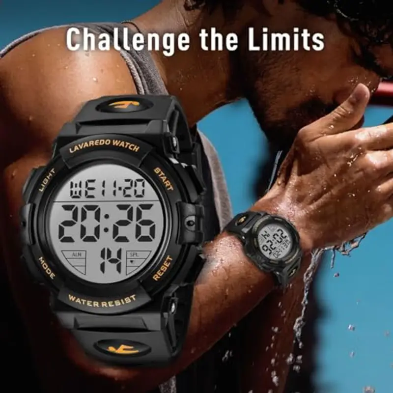 BEN NEVIS Orologio Digitale da Uomo Orologio Sportivo Militare 5ATM Impermeabile Cronografo Militare Orologio da Polso per Uomo miniatura 2