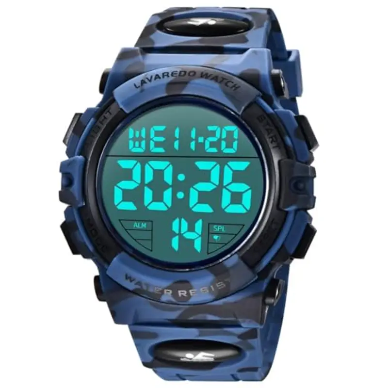 BEN NEVIS Orologio Digitale da Uomo Orologio Sportivo Militare 5ATM Impermeabile Cronografo Militare Orologio da Polso per Uomo con Retroilluminazione a LED Sveglia Data/Antiurto