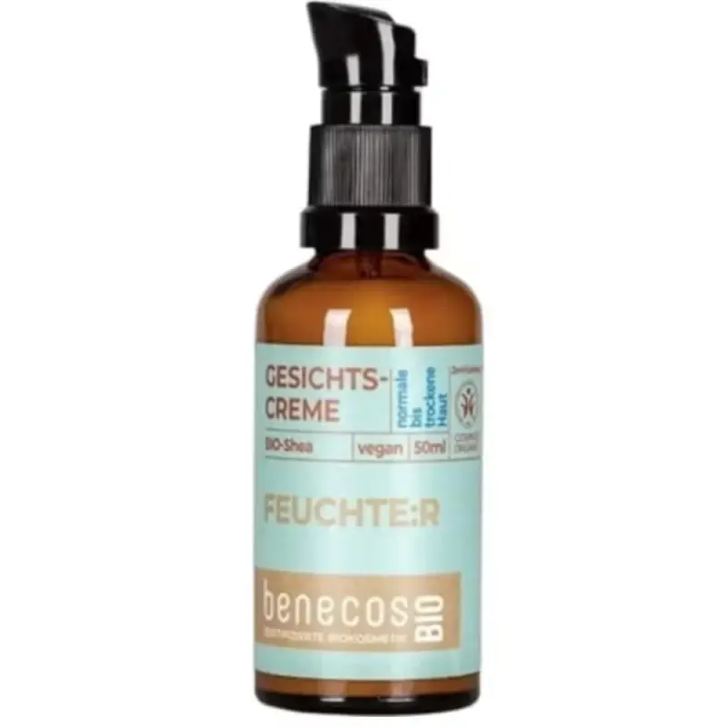 benecosBIO Crema Viso al Burro di Karité Bio 50 ml
