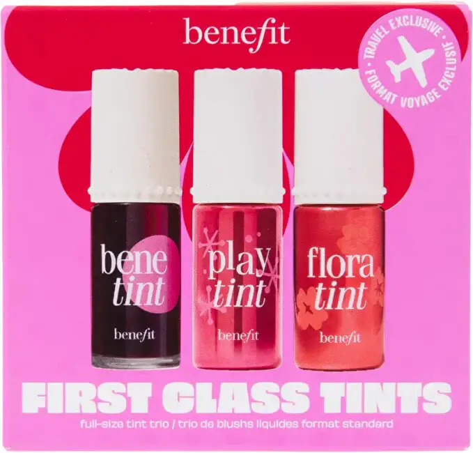Set regalo di colori liquidi per labbra e guance First Class Tints