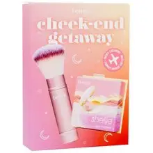 Shellie Blush Cheek-End Getaway Set - Set regalo rosa conchiglia caldo