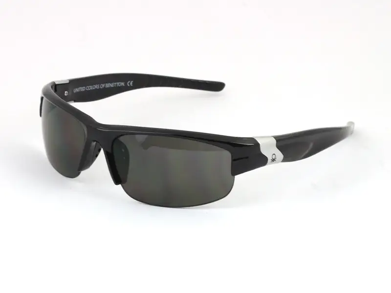 Benetton Junior Bambino BB563 05 Occhiali da sole Plastica Nero  Geometrica