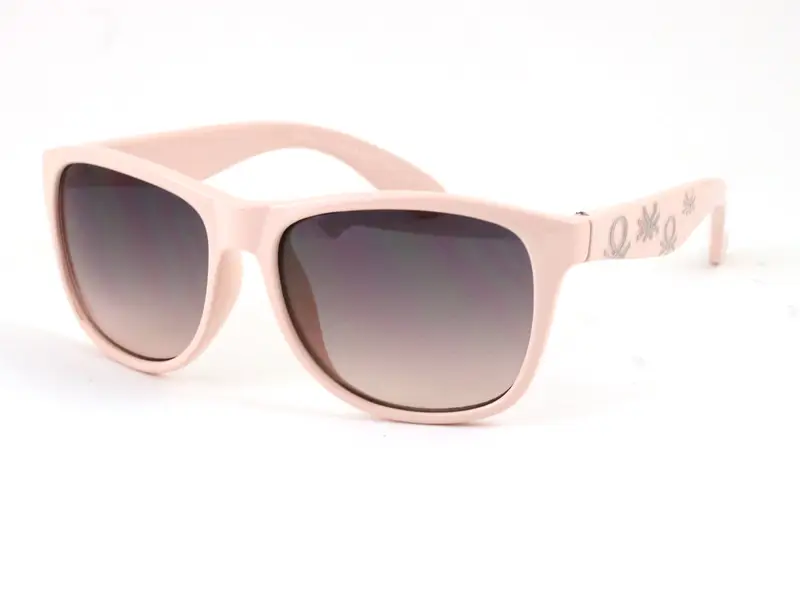 Benetton Junior Bambino BB589 04 Occhiali da sole Plastica Rosa  Squadrata