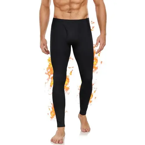 BENNIES Pantaloni Termici Uomo Pantalone Sportivi Intimo Termico Calzamaglia Abbigliamento Invernali Sottopantaloni