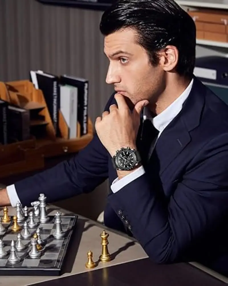 BENYAR Orologio da Uomo Cronografo Analogico Movimento al Quarzo Impermeabile Luminoso Moda Sportivo Affari Orologio da Polso Elegante Regalo per Uomo miniatura 2