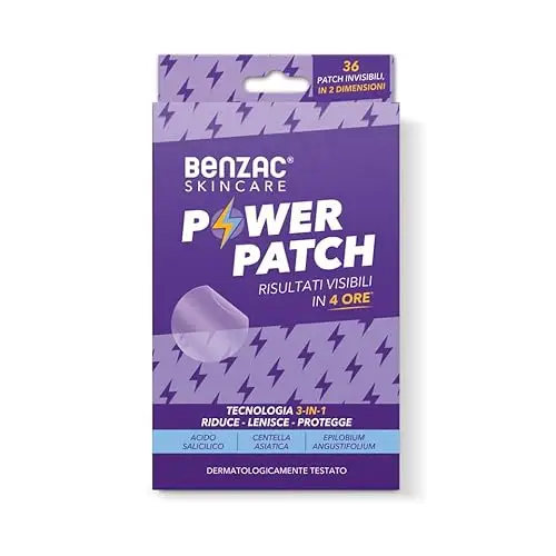 Benzac Skincare Power Patch, Anti Acne e Brufoli, Risultati Visibili in 4 Ore, Riduce e Lenisce L’aspetto