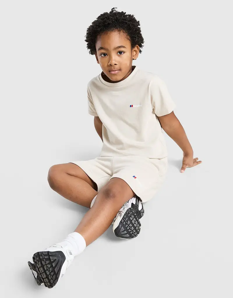 Set Maglia/Pantaloncino Logo Bambino, marrone