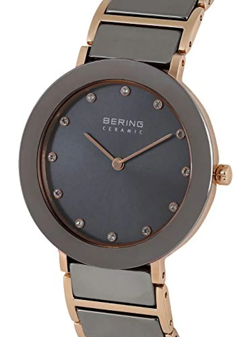 BERING Donna Analogico Quarzo Ceramic Orologio con Cinturino in Acciaio inossidabile Cinturino e Vetro zaffiro miniatura 2