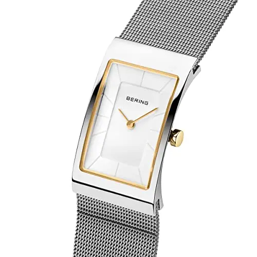 BERING Donna Analogico Quarzo Classic Orologio con Cinturino in Acciaio Inossidabile Cinturino e Vetro Zaffiro 10222-010 miniatura 2