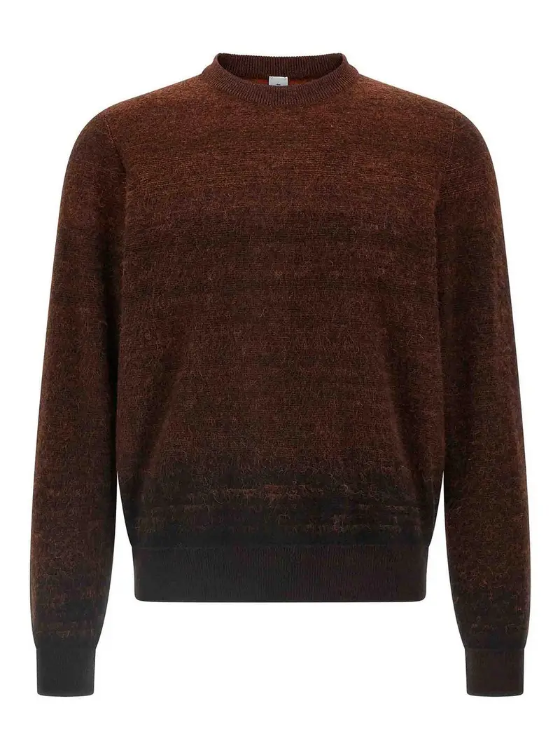 Maglione di patina spazzolato Marrone