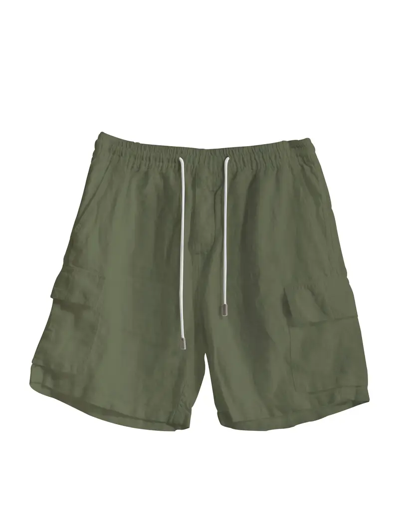 BERMUDA MISTO LINO KEVIN | Colore: Verde | Taglia: XL