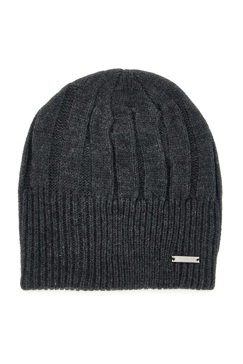 Berretto a Coste Antracite Gianmarco Venturi 73341 da Uomo