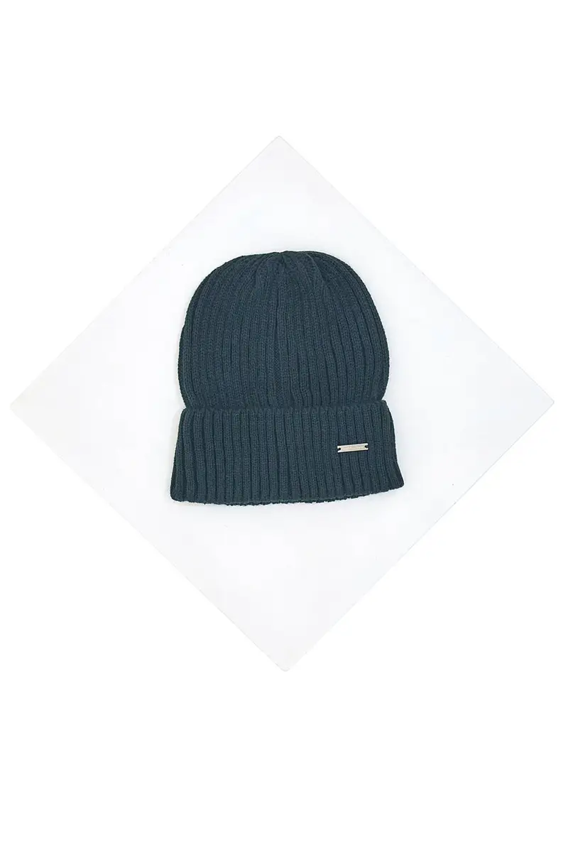 Berretto a Coste Blu Gianmarco Venturi 73341 da Uomo