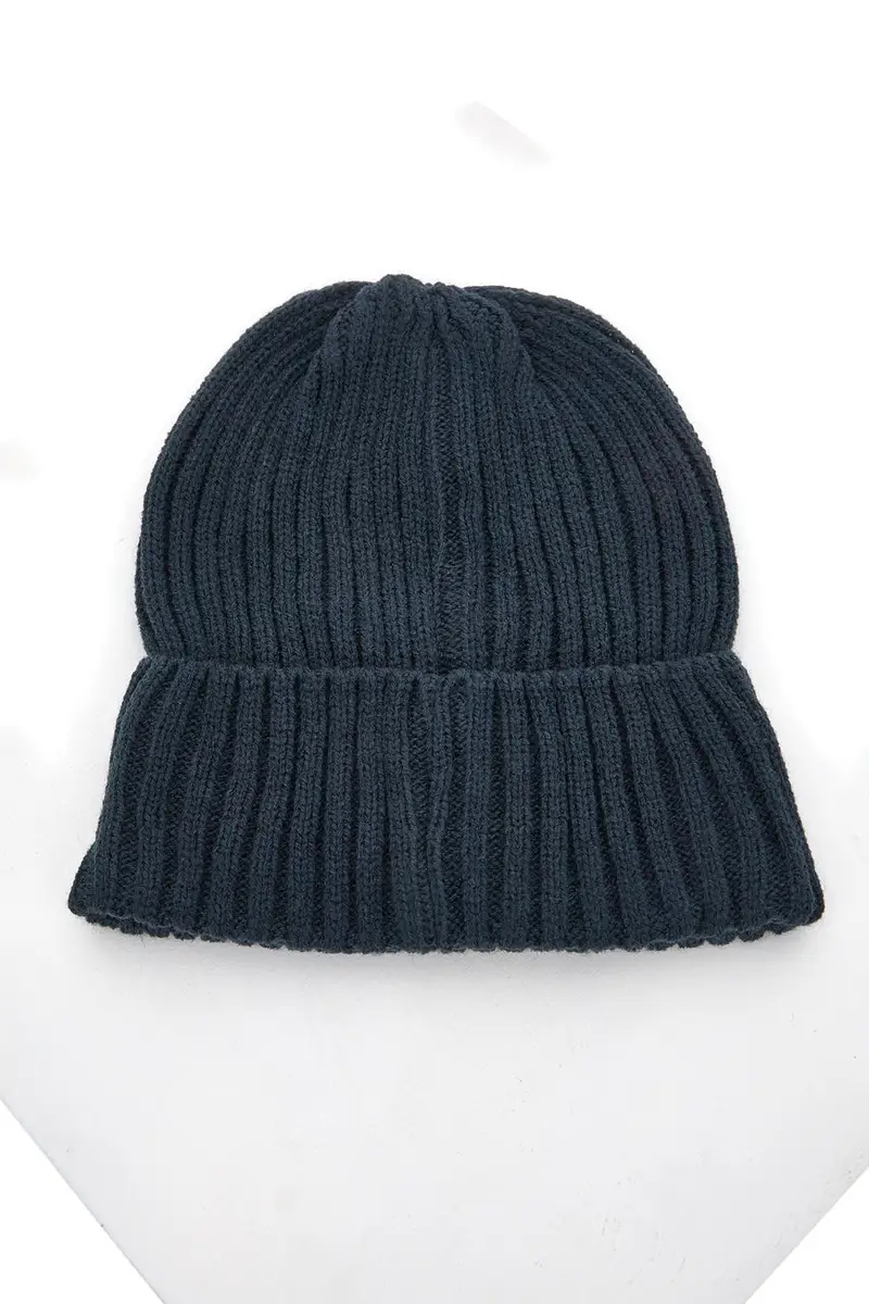 Berretto a Coste Blu Gianmarco Venturi 73341 da Uomo miniatura 2