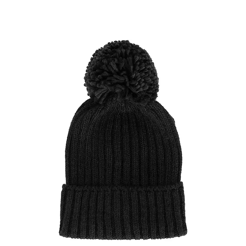 berretto con pon pon nero taglia unica