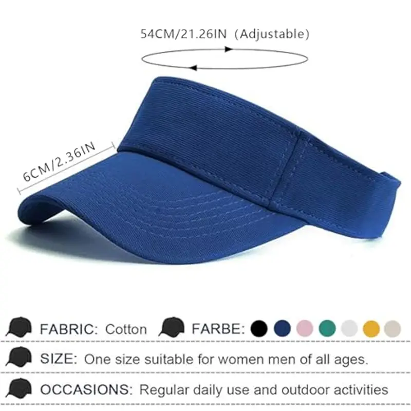 Berretto con visiera per bambini, protezione UV, per bambini 4-10 anni, UPF 50+, cappello estivo, da golf, da tennis miniatura 3