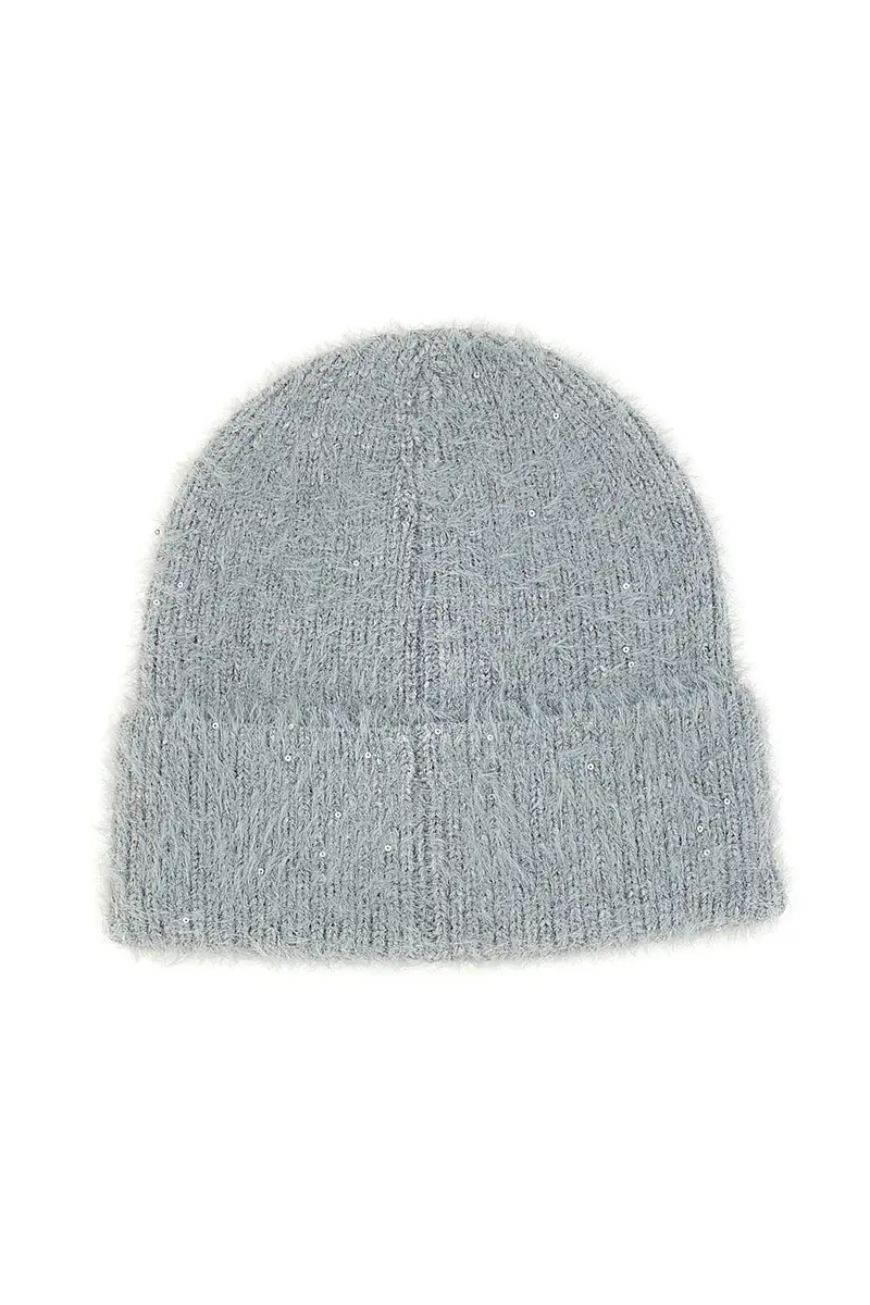 Berretto Grigio Con Filo Argentato Gianmarco Venturi 61050 miniatura 2