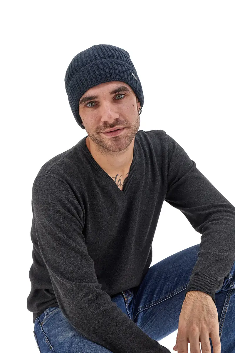 Berretto Invernale Blu Gianmarco Venturi 73116